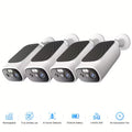 3MP Solar Wireless Outdoor Security Camera System – Full Color Night Vision & Motion Detection (4 Camera Kit)