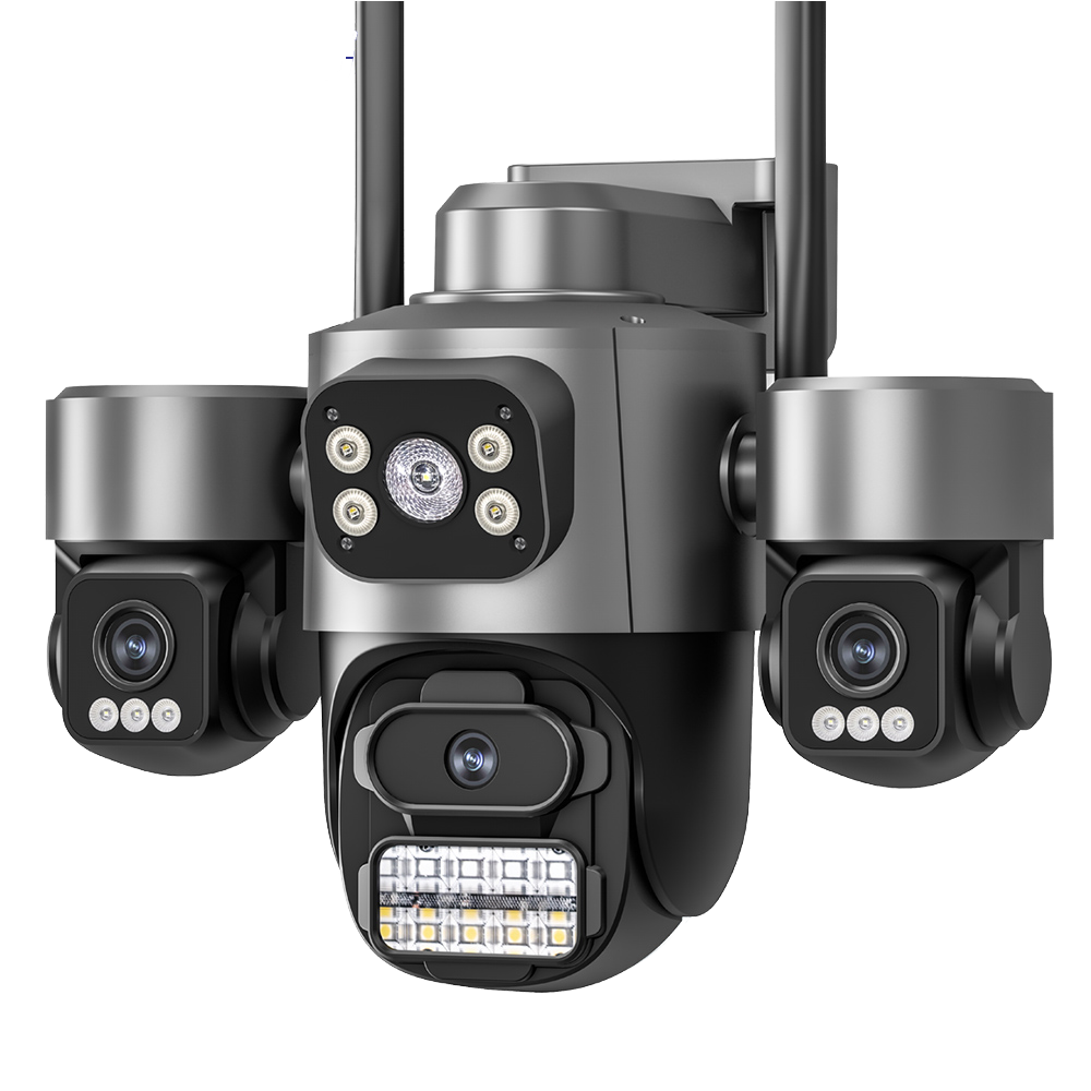 Triple Lens WiFi Security Camera System