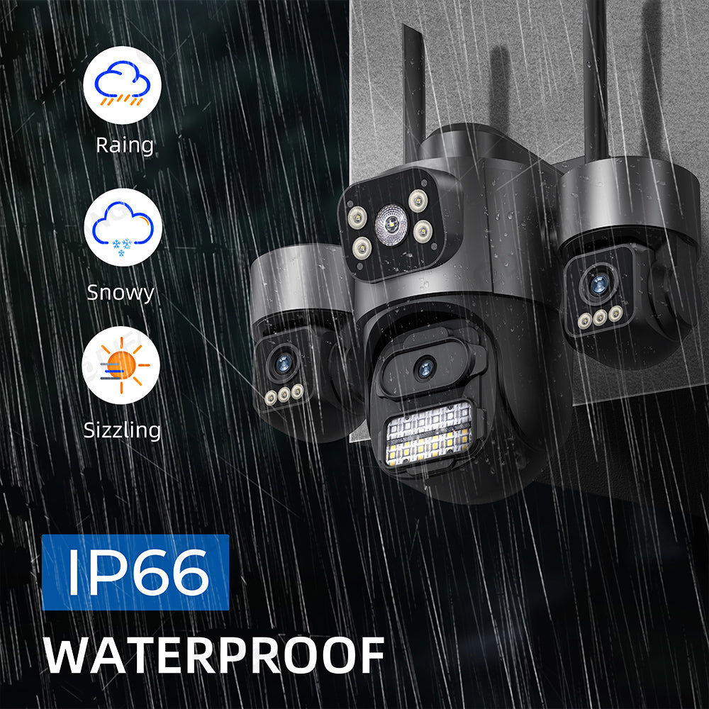 Triple Lens WiFi Security Camera System