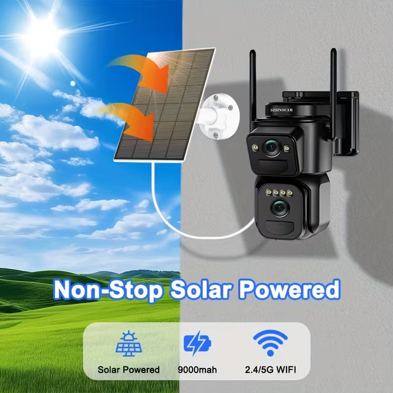 360° Solar WiFi Security Camera