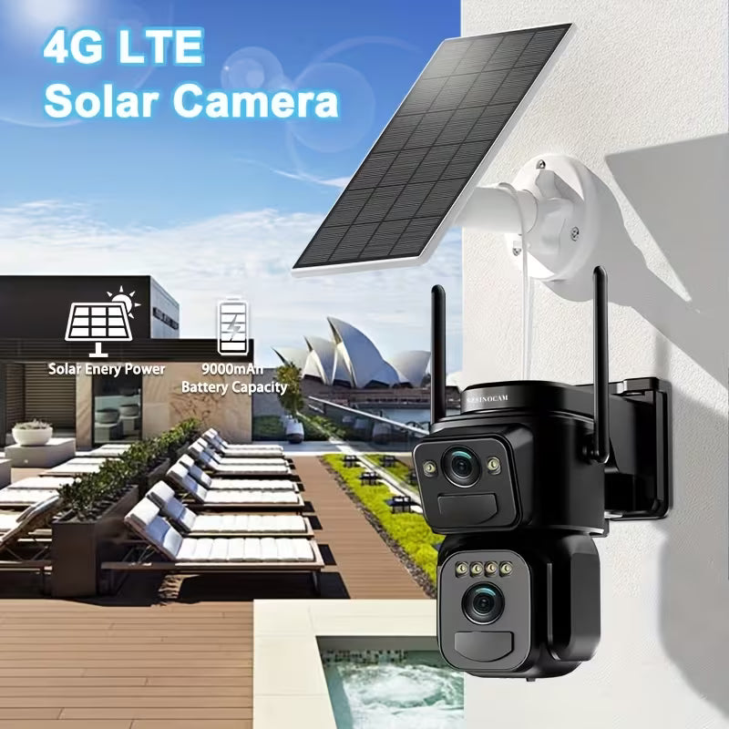 QW8 4G Dual Lens Solar Camera