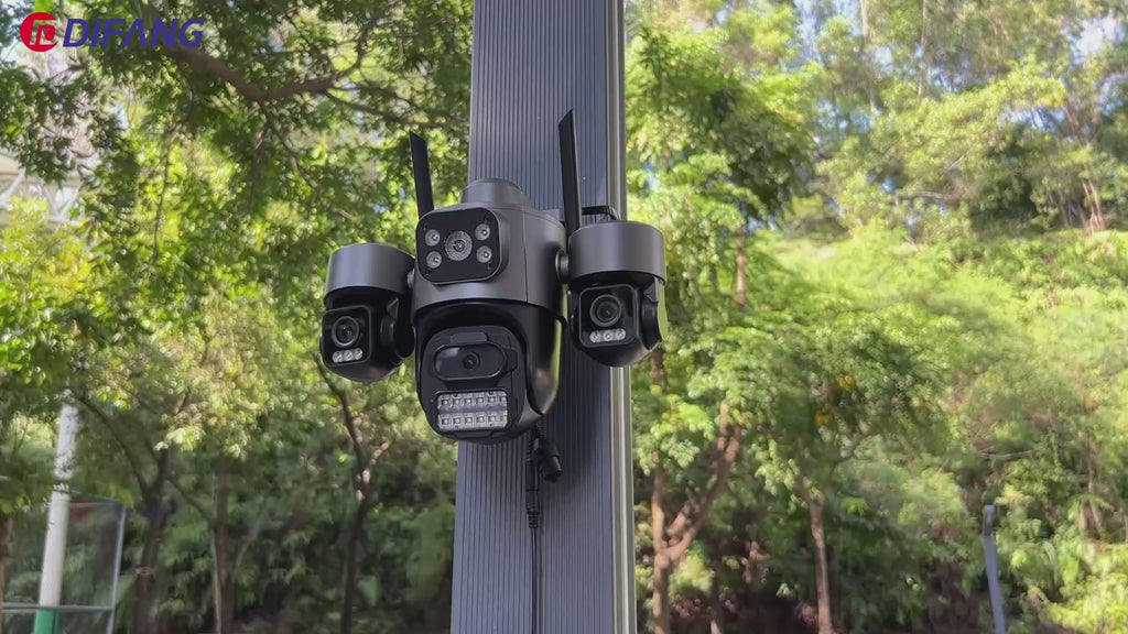Triple Lens WiFi Security Camera System